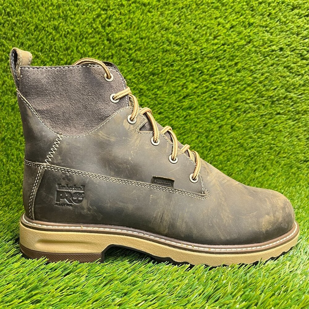 Timberland Pro Hightower 6" Womens Size 10 Brown Waterproof Alloy Toe Work Boots